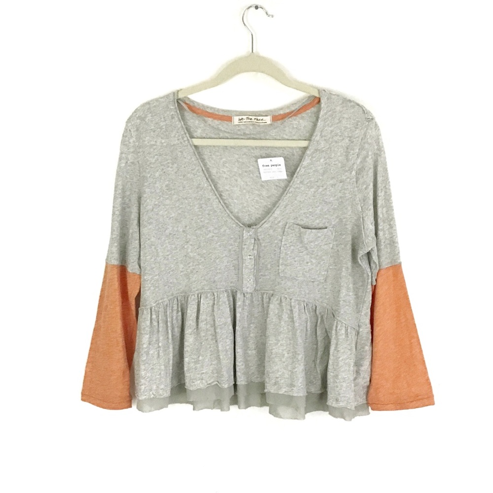 Free People Heart of Mine Colorblock Cotton Top